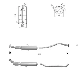 CATALYSEUR TOYOTA VERSO 2.0TD