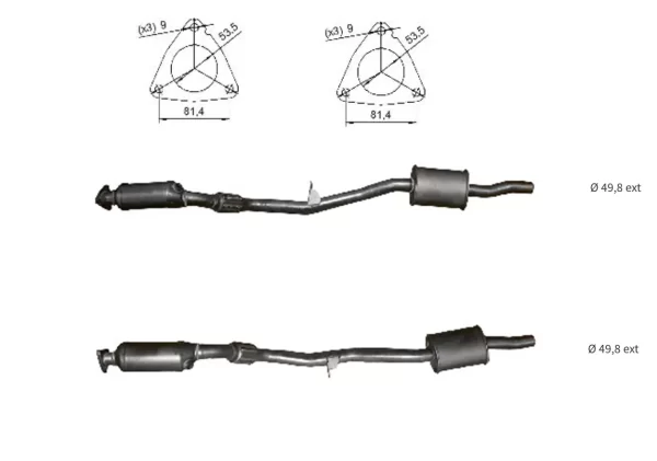 CATALYSEUR AUDI A6 2.4i GAUCHE + DROIT