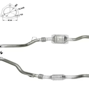 CATALYSEUR AUDI A6 DROIT