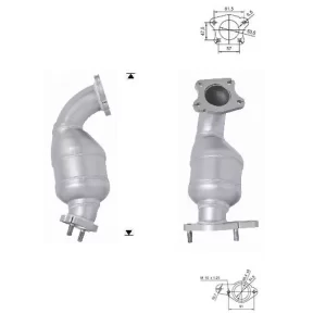 CATALYSEUR ISUZU D-MAX 2.5TDI