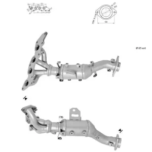 CATALYSEUR MAZDA 6 2.0i 16V MZR