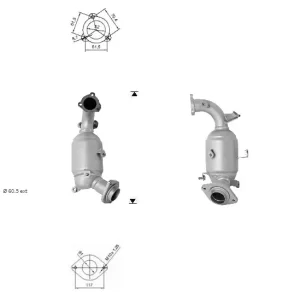 CATALYSEUR TOYOTA VERSO 1AD-FTV