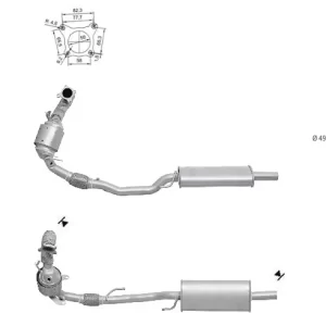 CATALYSEUR SKODA RAPID 1.4i TSI