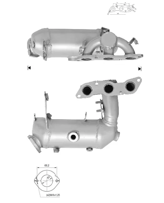 CATALYSEUR SMART FORTWO 1.0i 12V