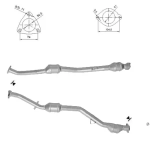 CATALYSEUR SUBARU IMPREZA 2.0i 16V