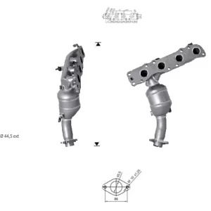 CATALYSEUR SUZUKI JIMNY 1.3i 16V