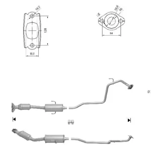 CATALYSEUR TOYOTA YARIS 1.5i 16V