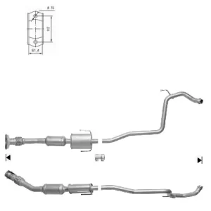 CATALYSEUR TOYOTA YARIS 1.4TD