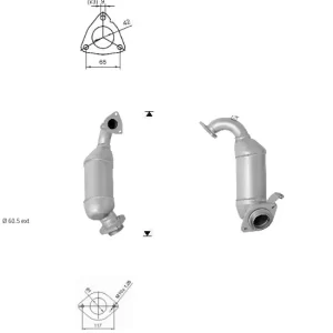 CATALYSEUR TOYOTA YARIS 1.4TD D4D