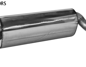 Silencieux arrière avec sortie d&rsquo;échappement unique coupée à un angle de 30°, 1 x Ø 90 mm LH + RH (en look RACE)
