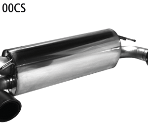 Silencieux arrière RACE carbone simple échappement 1 x Ø 100 mm LH + RH incliné 30° sans trappe d&rsquo;échappement