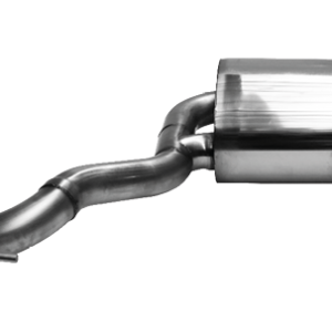 Silencieux arrière double sortie 2 x Ø 90 mm RH incliné 30° (look RACE) avec trappe d&rsquo;échappement