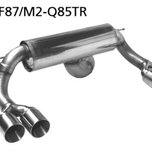 Silencieux arrière RACE avec double sortie d’échappement 2 x Ø 85 mm LH + RH sans trappe d’échappement