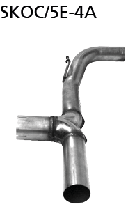 Tuyau de raccordement arrière Seat et Skoda SKOC/5E-4