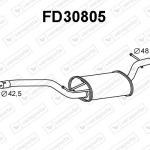 Silencieux central|VENEPORTE 1306076-1307934-1333988-1339625-1340657