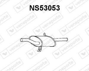 Silencieux arrière|VENEPORTE 2010093A64-B010M93A64-