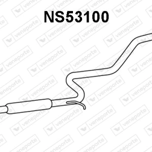Silencieux central|VENEPORTE 203003J300-203003J300KE-203003J360-