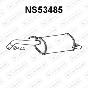 Silencieux arrière|VENEPORTE 201009U00A-201009U00B-