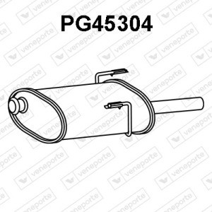 Silencieux arrière|VENEPORTE 1726P8-9802395080-