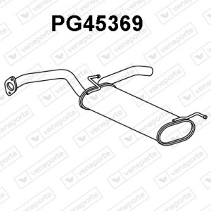 Silencieux arrière|VENEPORTE 174300Q060-174300Q080-B000765880-B001034480-
