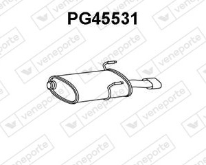 Silencieux arrière|VENEPORTE 1726R1-