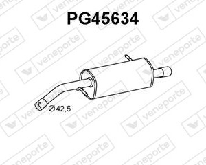 Silencieux arrière|VENEPORTE 173017-173018-