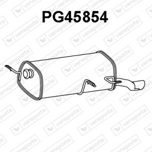 Silencieux arrière|VENEPORTE 1726ZN-173000000000-9805296680-