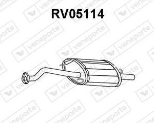 Silencieux arrière|VENEPORTE 18307SK3E51-18307SK3G51-18307SN3E51-EGP1614-EGP1614EVA