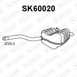 Silencieux arrière|VENEPORTE 1K5253609B-