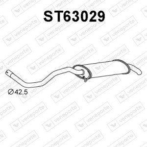 Silencieux arrière|VENEPORTE 6K6253609-6K6253609AA-