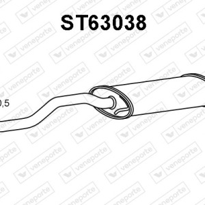 Silencieux arrière|VENEPORTE 6K253609D-6K6253609B-6K6253609C-6K6253609D-6K6253609F