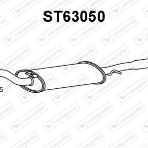 Silencieux arrière|VENEPORTE 1L0253609C-1L0253609S-