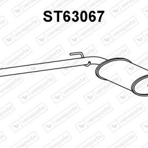 Silencieux central|VENEPORTE 1L0253409AD-1L0253409C-1L0253409E-