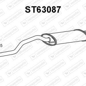 Silencieux arrière|VENEPORTE 6K5253609AE-6K5253609AR-