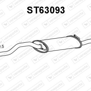 Silencieux arrière|VENEPORTE 6K5253609AG-6K5253609M-