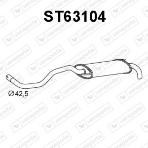 Silencieux arrière|VENEPORTE 6K6253609T-