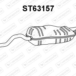 Silencieux arrière|VENEPORTE 1J5253609AF-1J5253609H-JZW253609R-