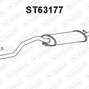 Silencieux arrière|VENEPORTE 6K5253609AM-6K5253609H-6K5253609Q-JZW253609AE-