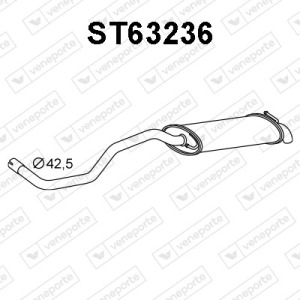 Silencieux arrière|VENEPORTE 6K6253609AC-