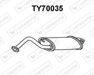 Silencieux arrière|VENEPORTE 174300D300-