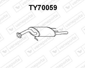 Silencieux arrière|VENEPORTE 1743011170-1743011190-174301119083-1743011191-1743011260