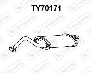 Silencieux arrière|VENEPORTE 174300D140-1743022240-1743022420-