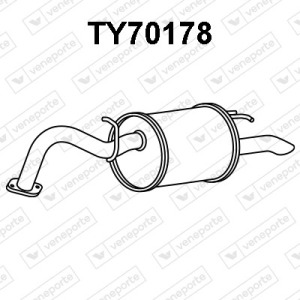 Silencieux arrière|VENEPORTE 174300J030-