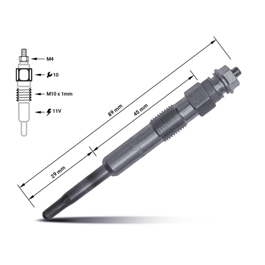 SU00100351, Bougie de préchauffage