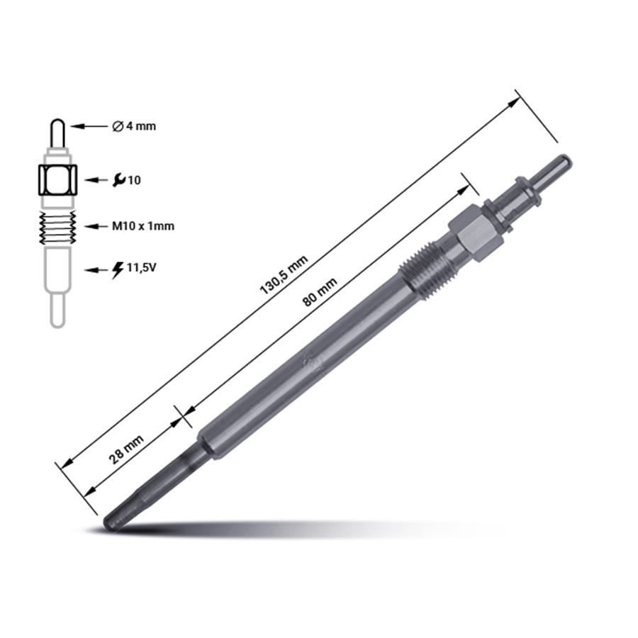 05058011AD, Bougie de préchauffage