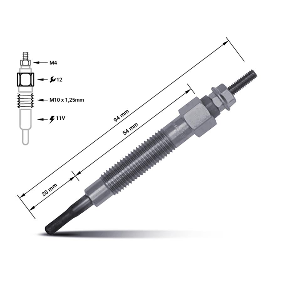 MD092392, Bougie de préchauffage