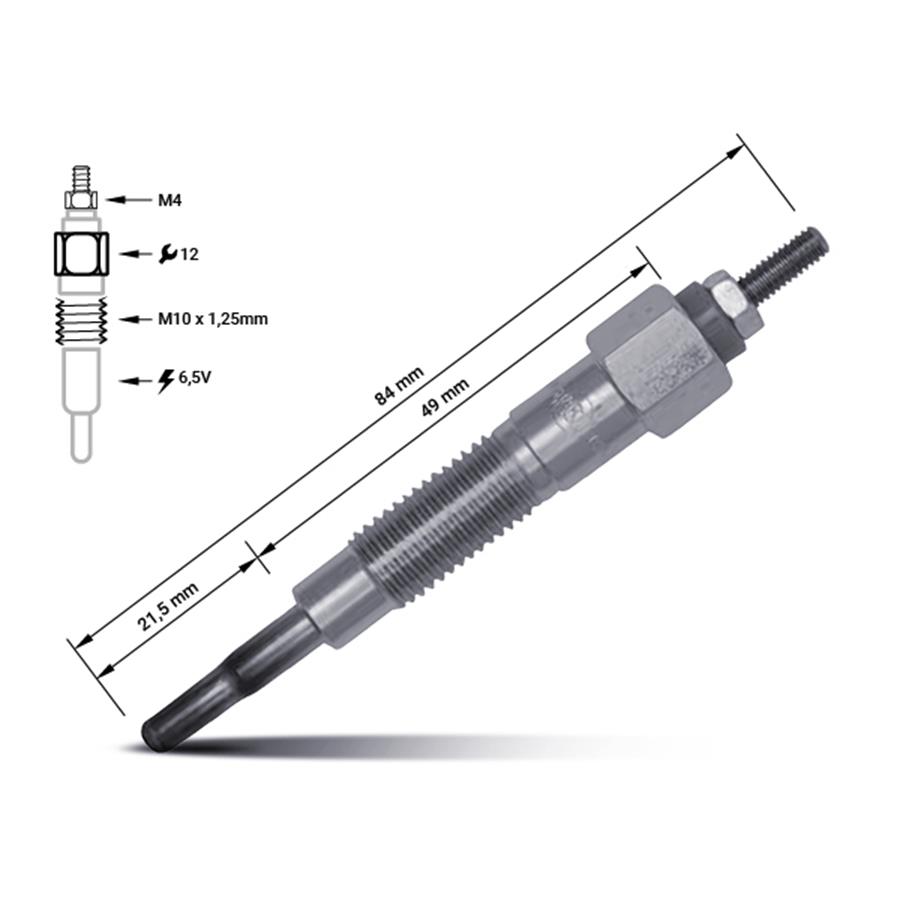 11065-V7203, Bougie de préchauffage