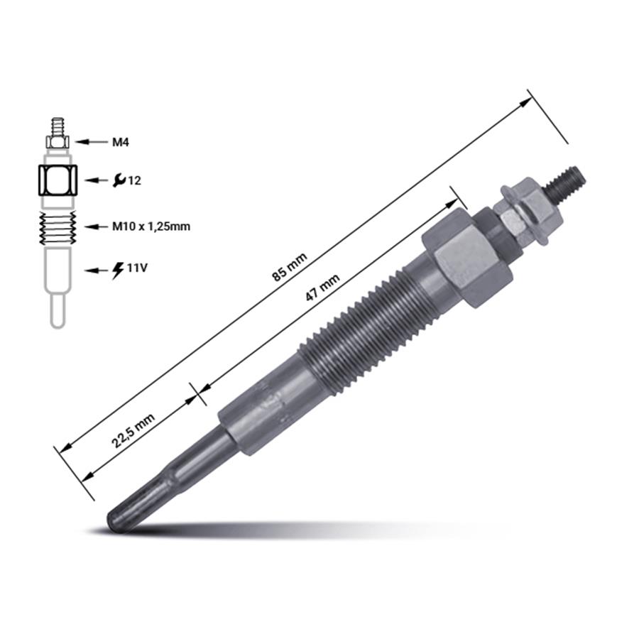 WL81-18-601, Bougie de préchauffage