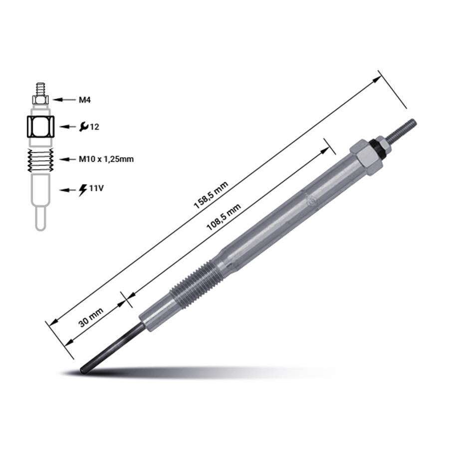 WE01-18-601, Bougie de préchauffage