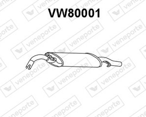 Silencieux arrière|VENEPORTE 191253609BJ-191253609BK-191253609P-191253609Q-
